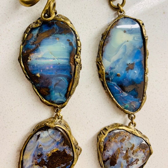 Stunning Raw Opal Diablo Organic Weights - Picture 2 of 7